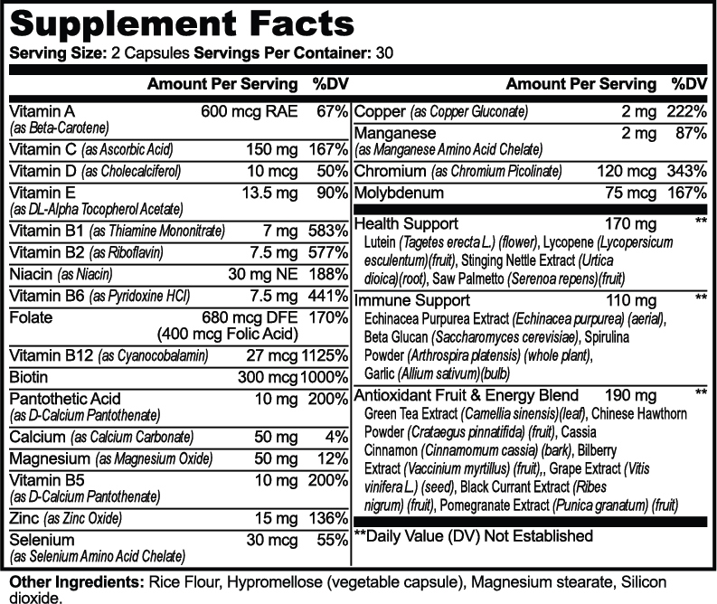 Complete Multivitamin Longevity